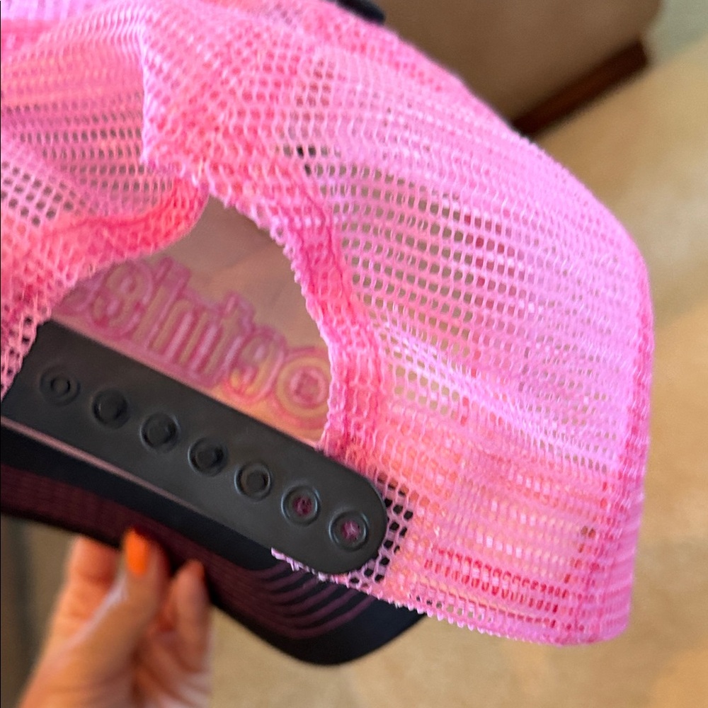 y2k vintage Etnies Black and Pink Mesh Cap - Picture 3 of 3